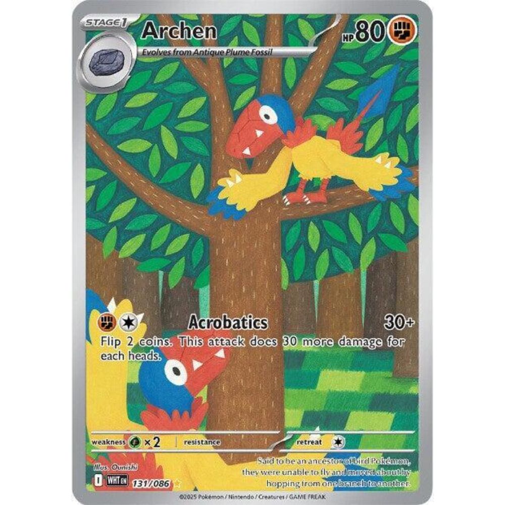 Archen 131/086 IR White Flare NM