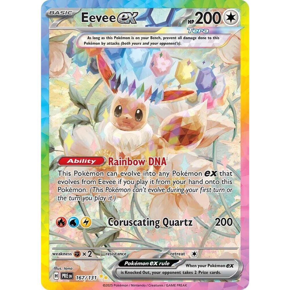 Eevee ex 167/131 SIR Prismatic Evolutions NM