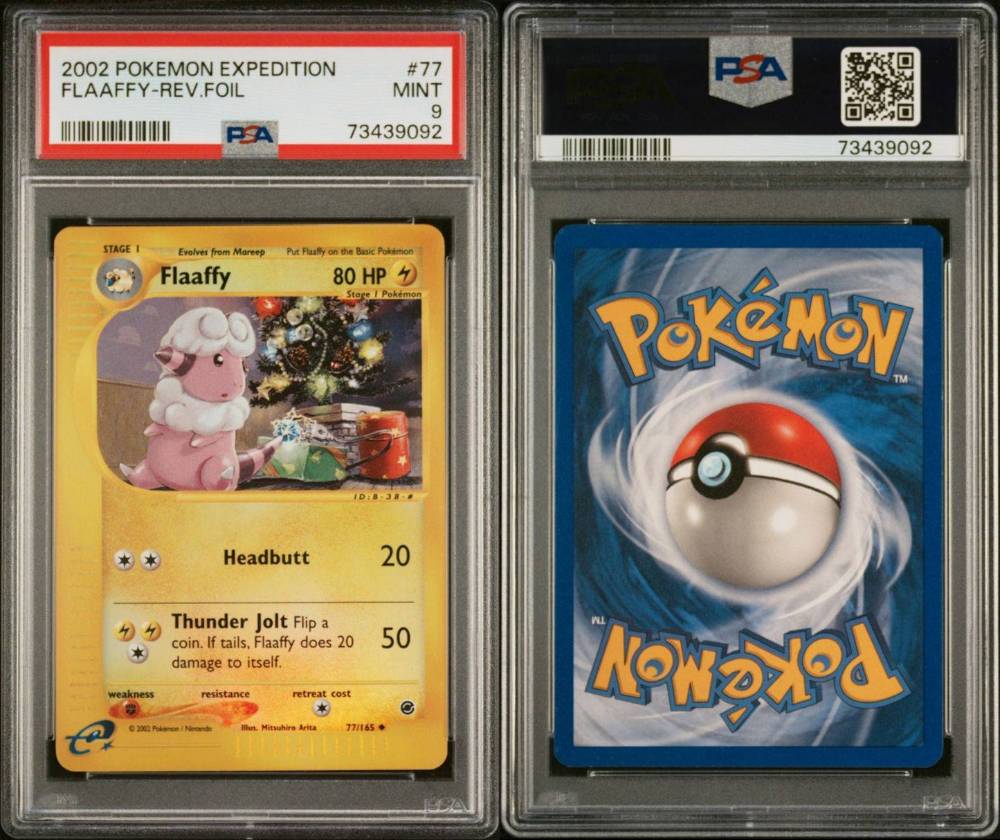 Flaaffy 77/165 Reverse Foil Expedition PSA 9