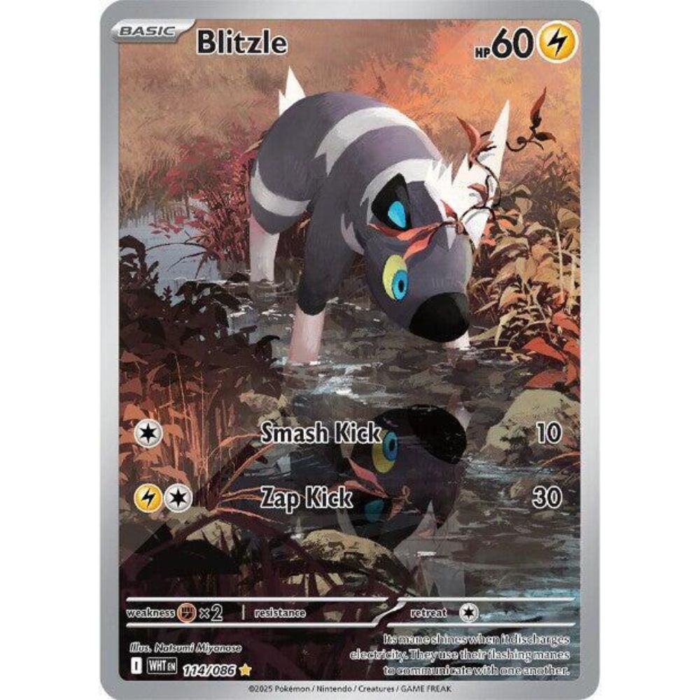Blitzle 114/086 IR White Flare NM