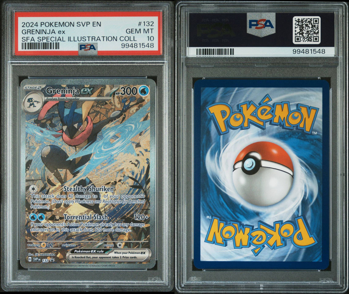 Greninja ex SVP 132 PSA 10