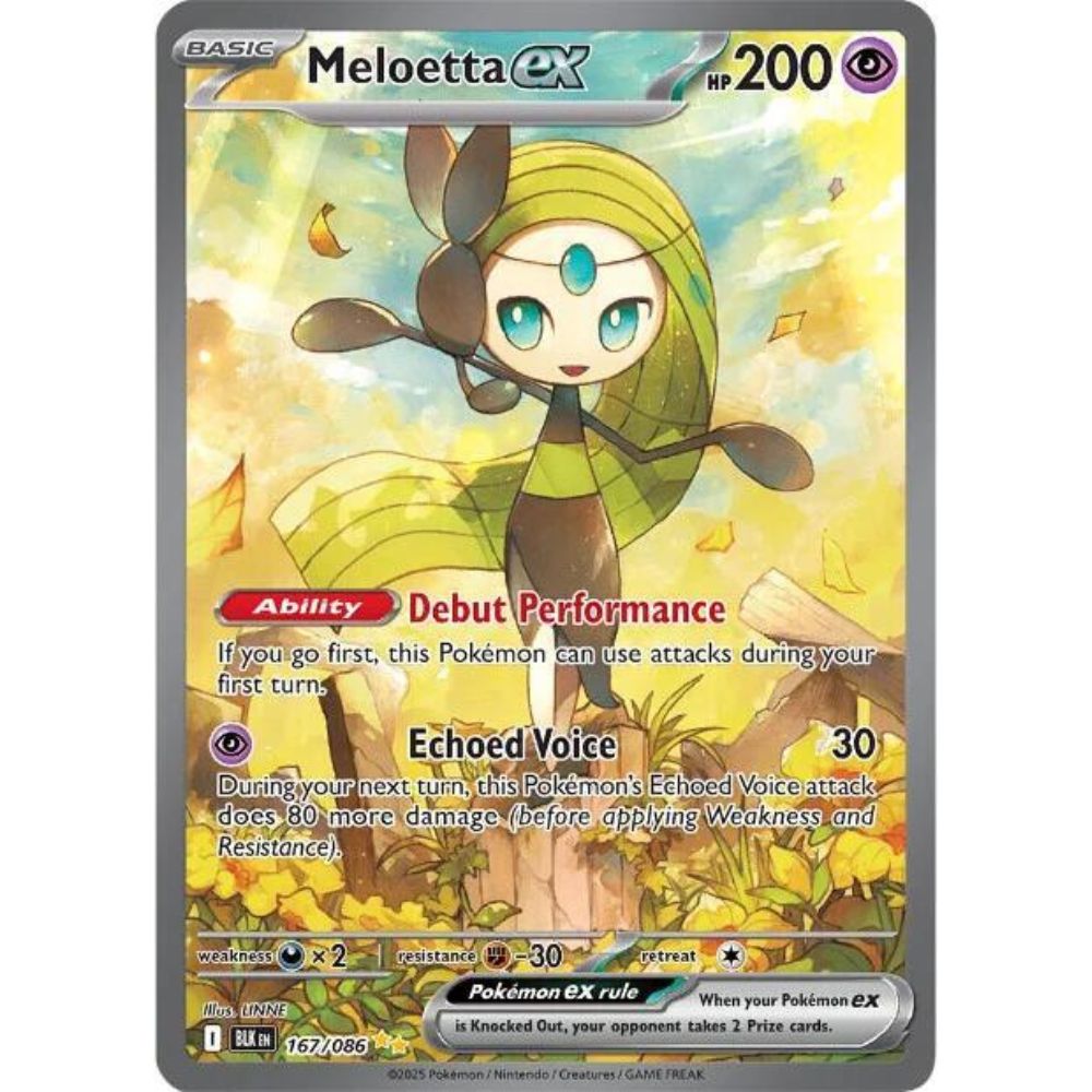 Meloetta ex 167/086 SIR Black Bolt NM