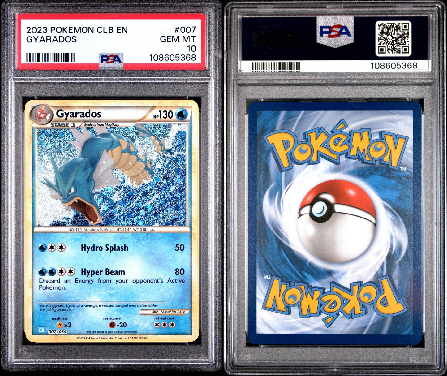 Gyarados 007/034 CLB Classic Collection PSA 10