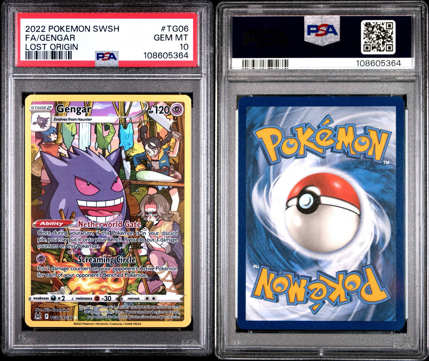 Gengar TG06/TG30 Lost Origin PSA 10