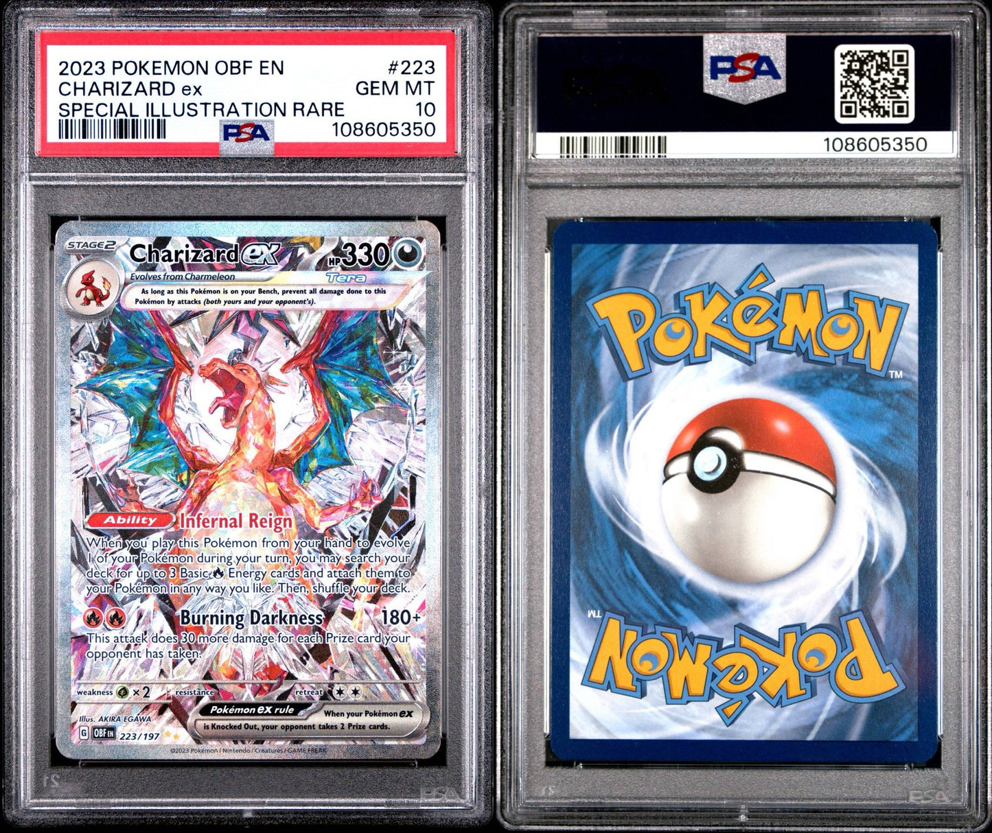 Charizard ex 223/197 SIR PSA 10