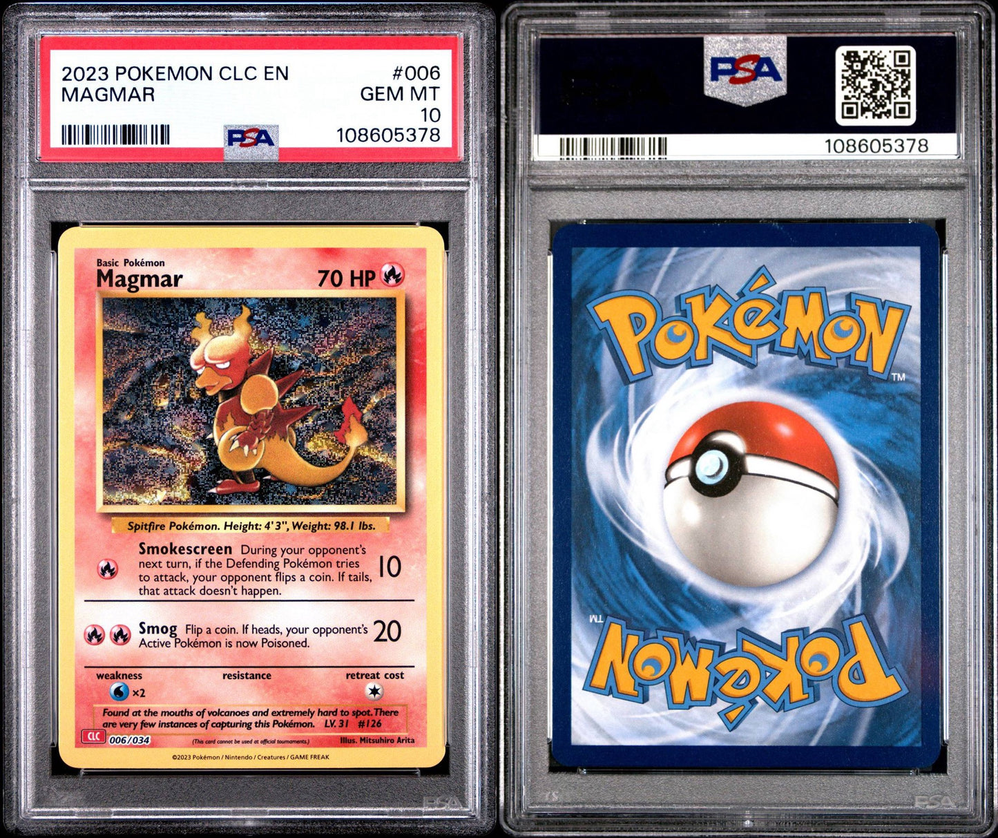 Magmar CLC 006/034 Classic Collection PSA 10