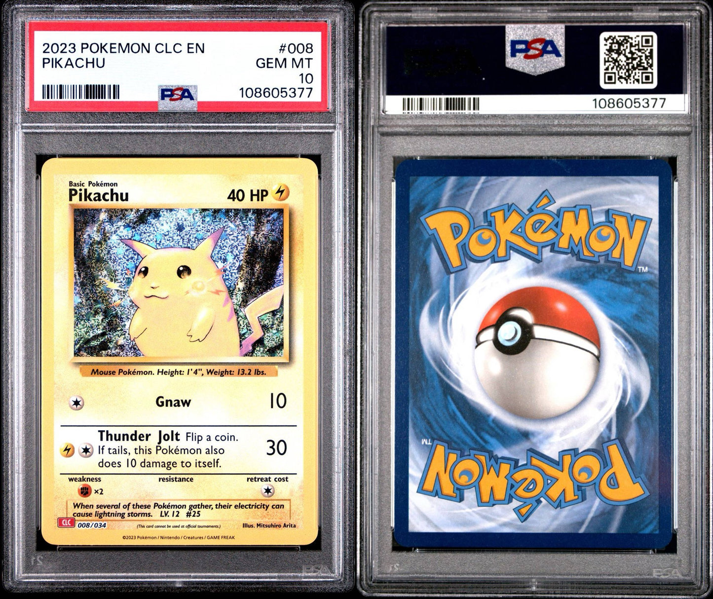 Pikachu CLC 008/034 Classic Collection PSA 10