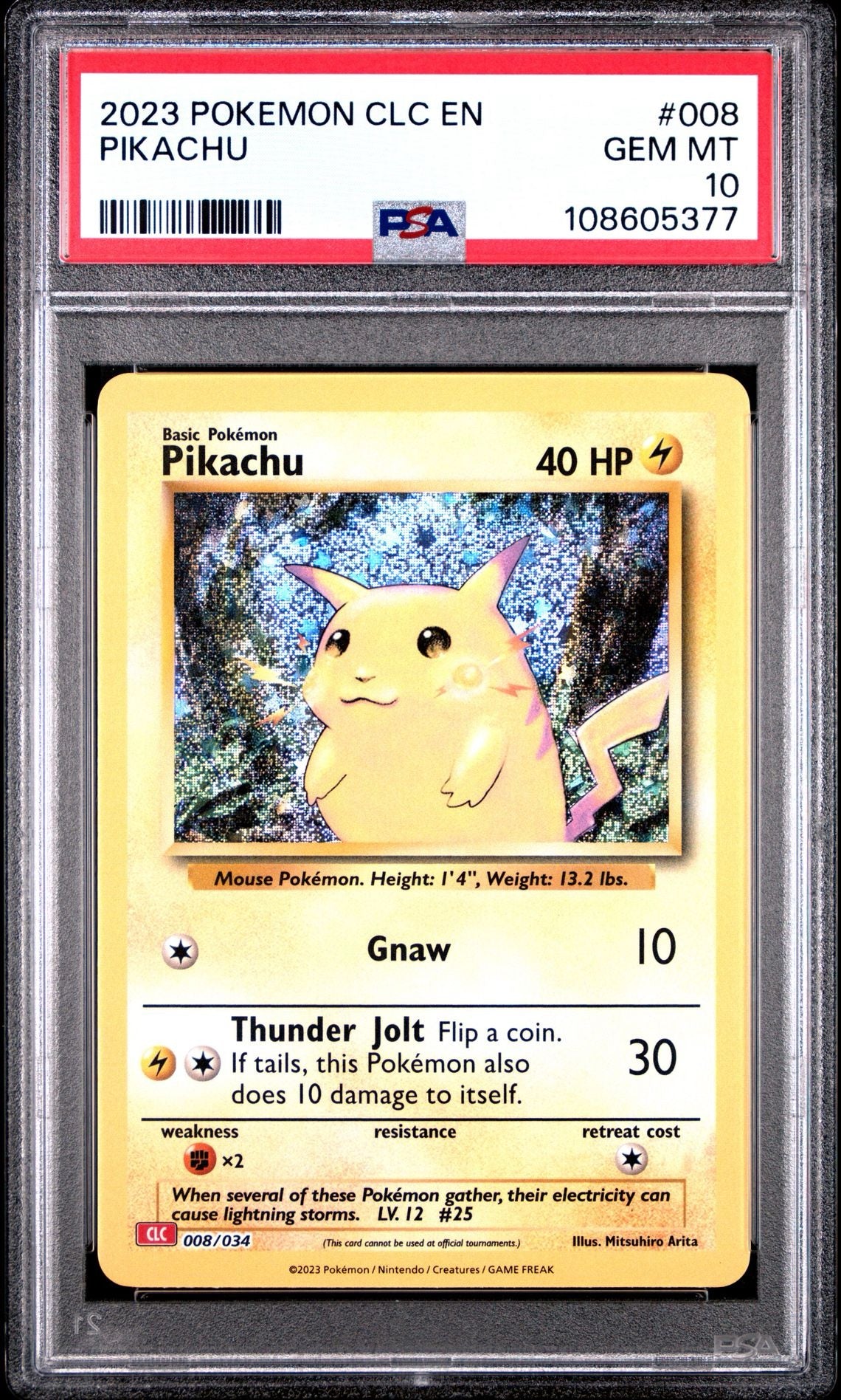 Pikachu CLC 008/034 Classic Collection PSA 10