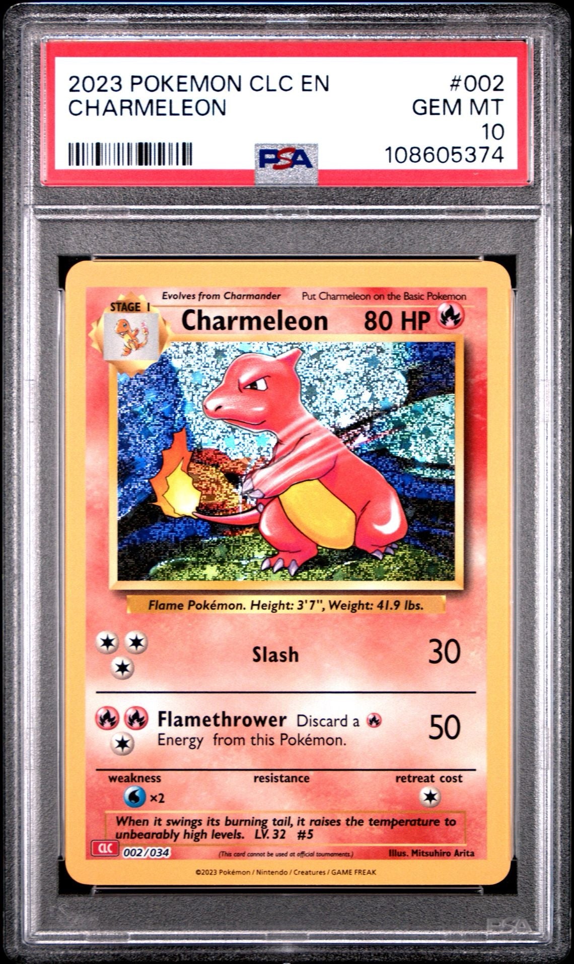 Charmeleon CLC 002/034 Classic Collection PSA 10