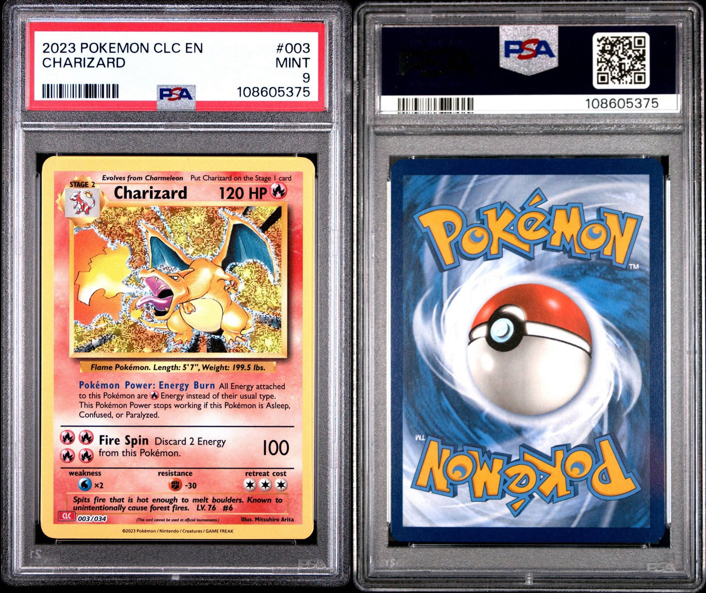 Charizard CLC 003/034 Classic Collection PSA 10