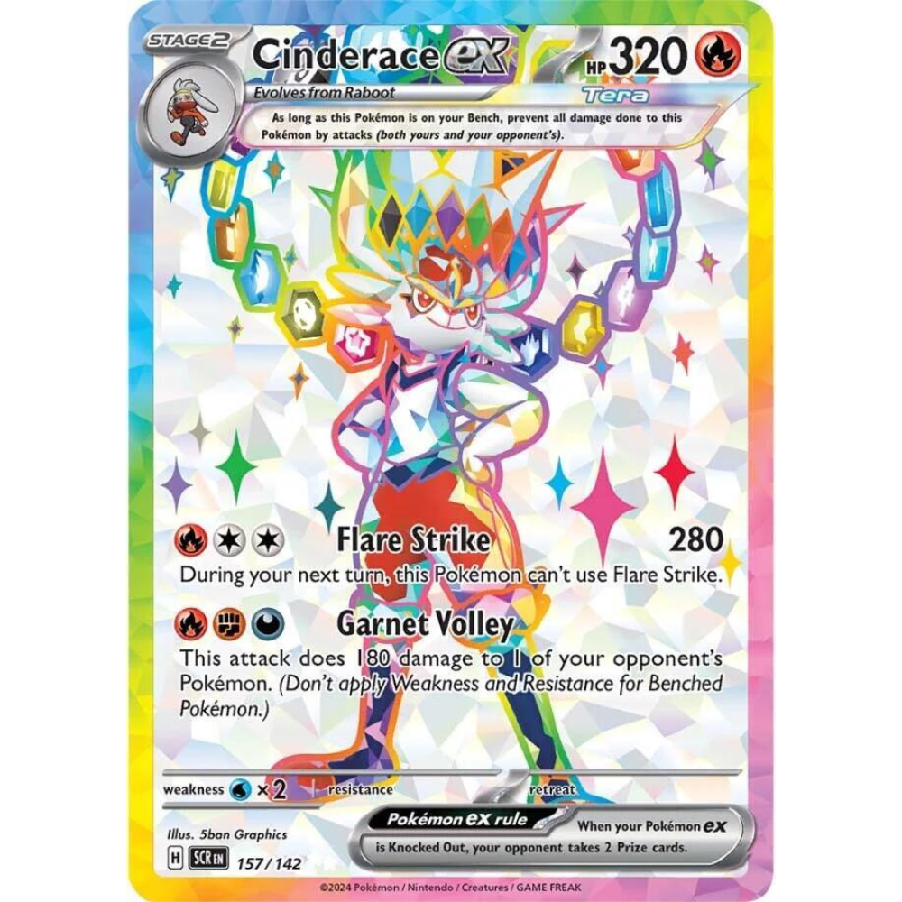 Cinderace ex 157/142 Full Art NM