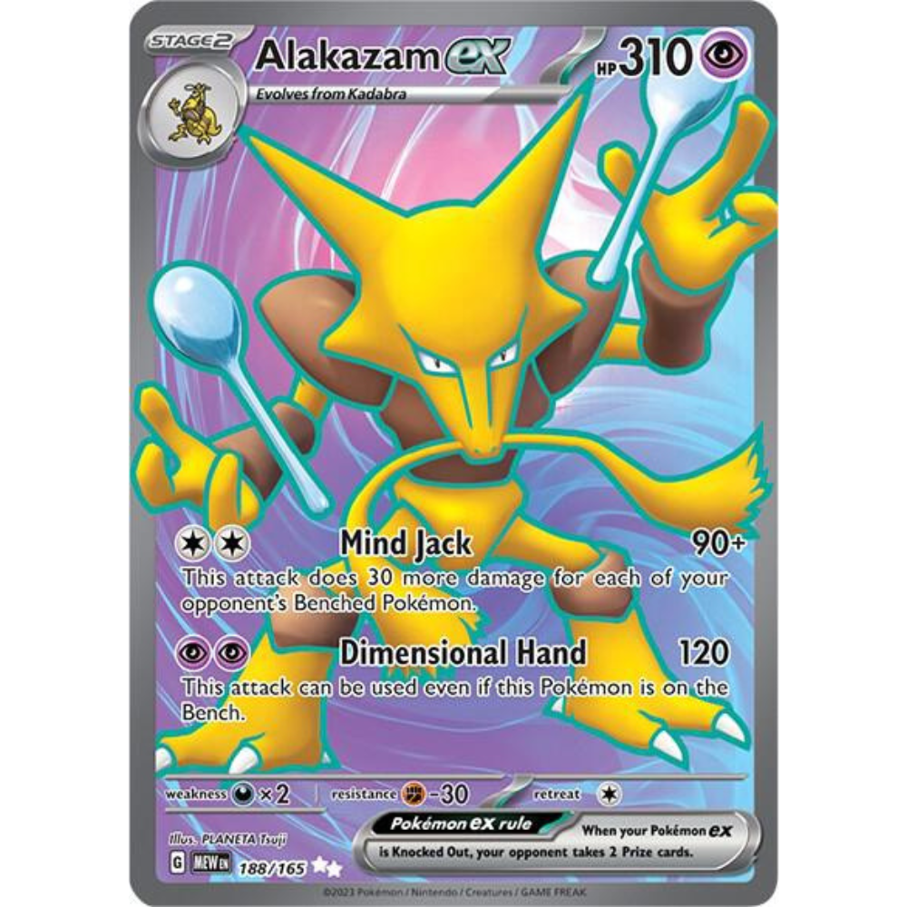 Alakazam ex 188/165 Full Art NM