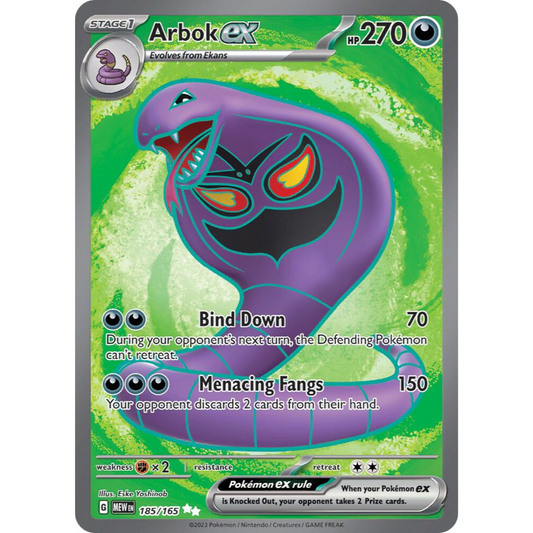 Arbok ex 185/165 Full Art NM