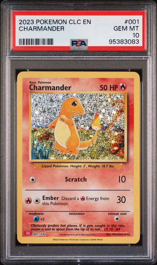 Charmander 001/034 CLC Classic Collection PSA 10
