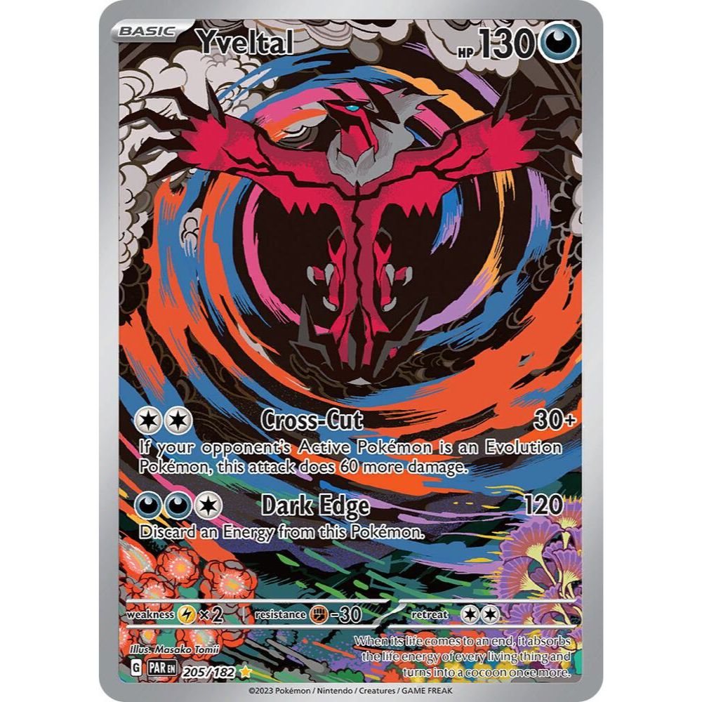 Yveltal 205/182 IR Paradox Rift NM