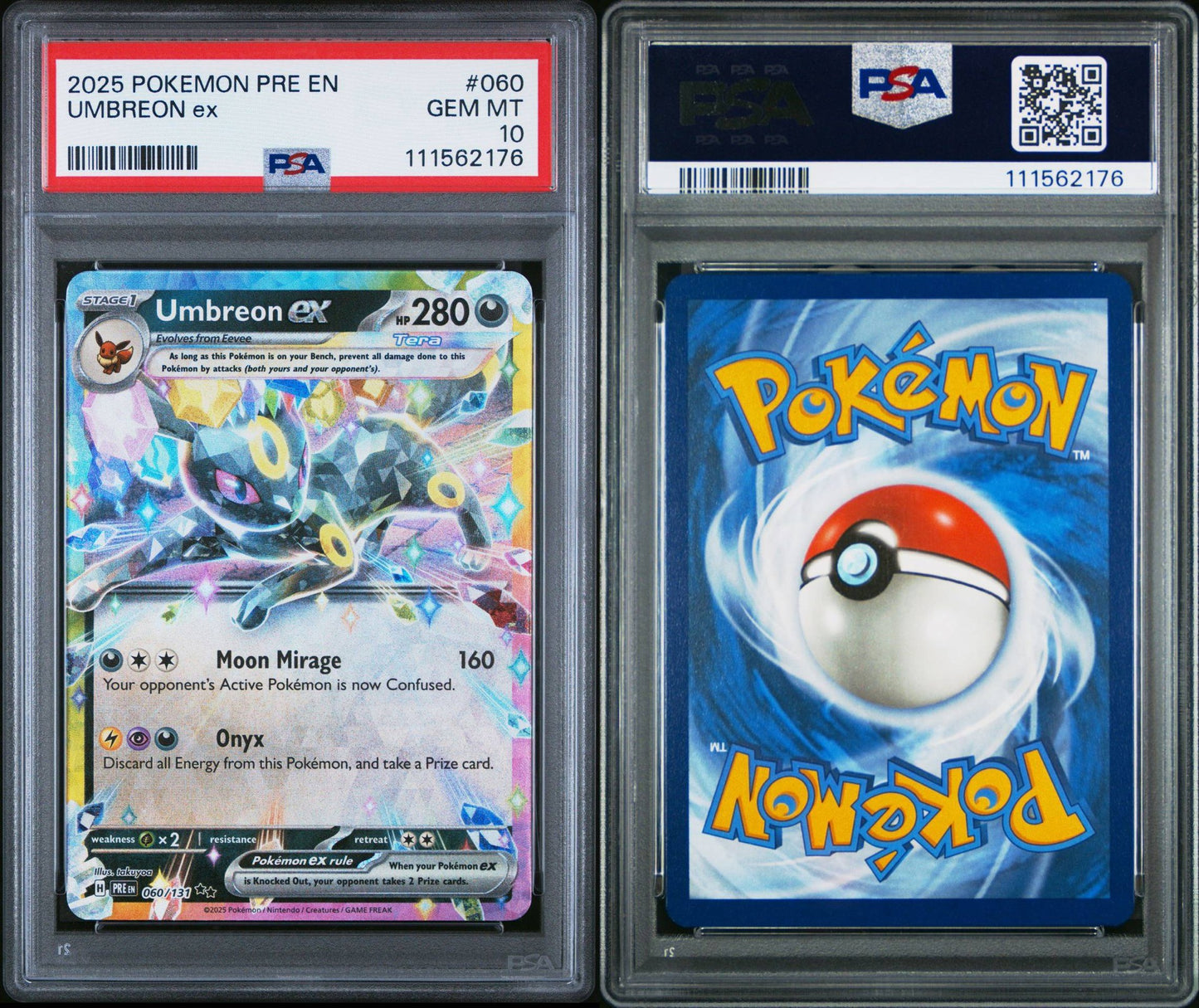 Umbreon ex 060/131 Prismatic Evolutions PSA 10