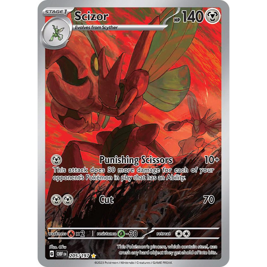 Scizor 205/197 IR Obsidian Flames NM
