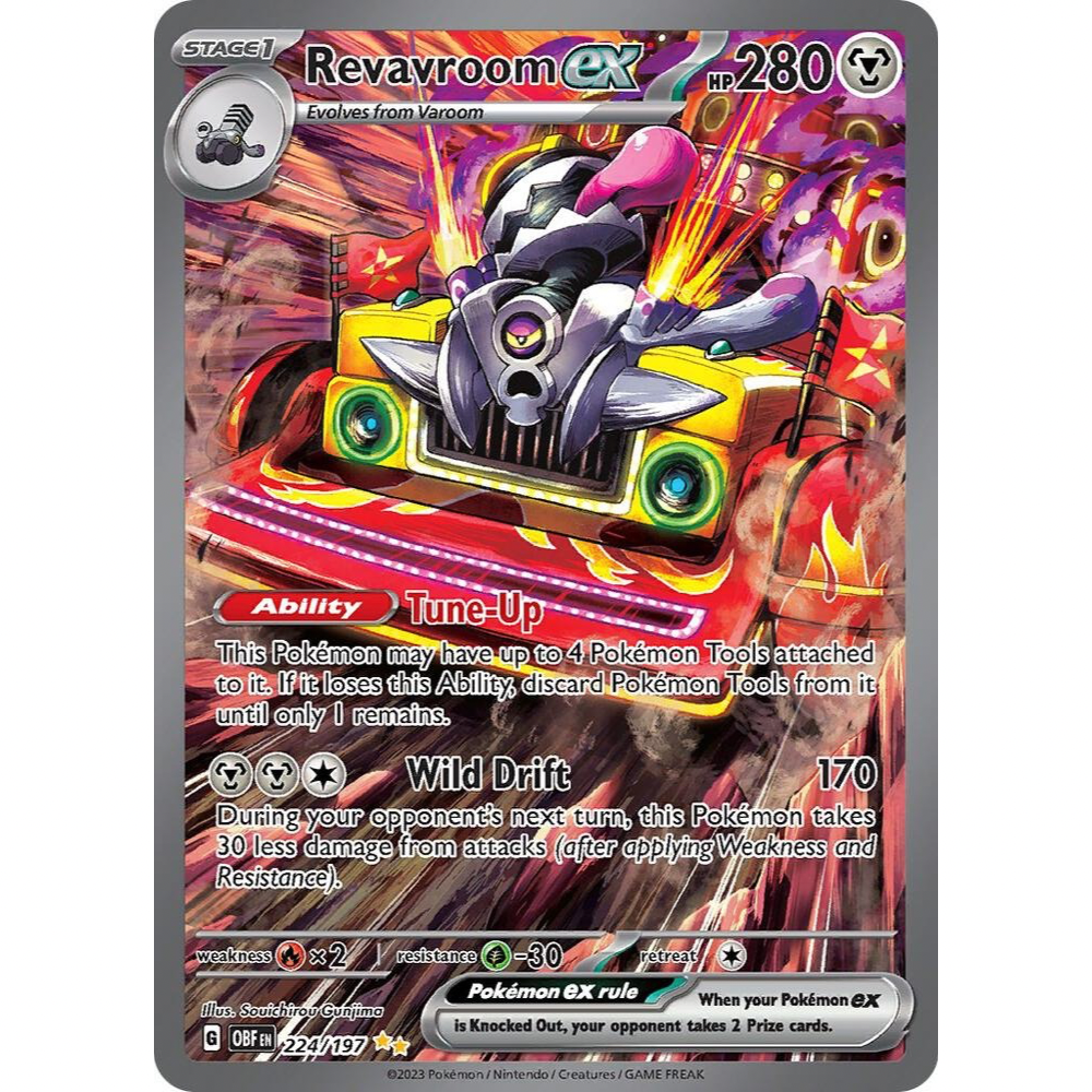 Revavroom ex 224/197 SIR Obsidian Flames NM