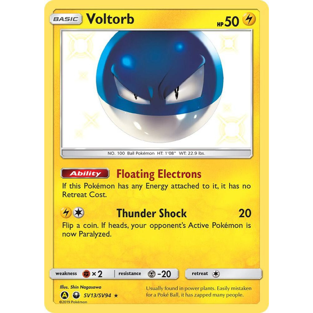 Voltorb SV13/SV94 Shiny Rare NM