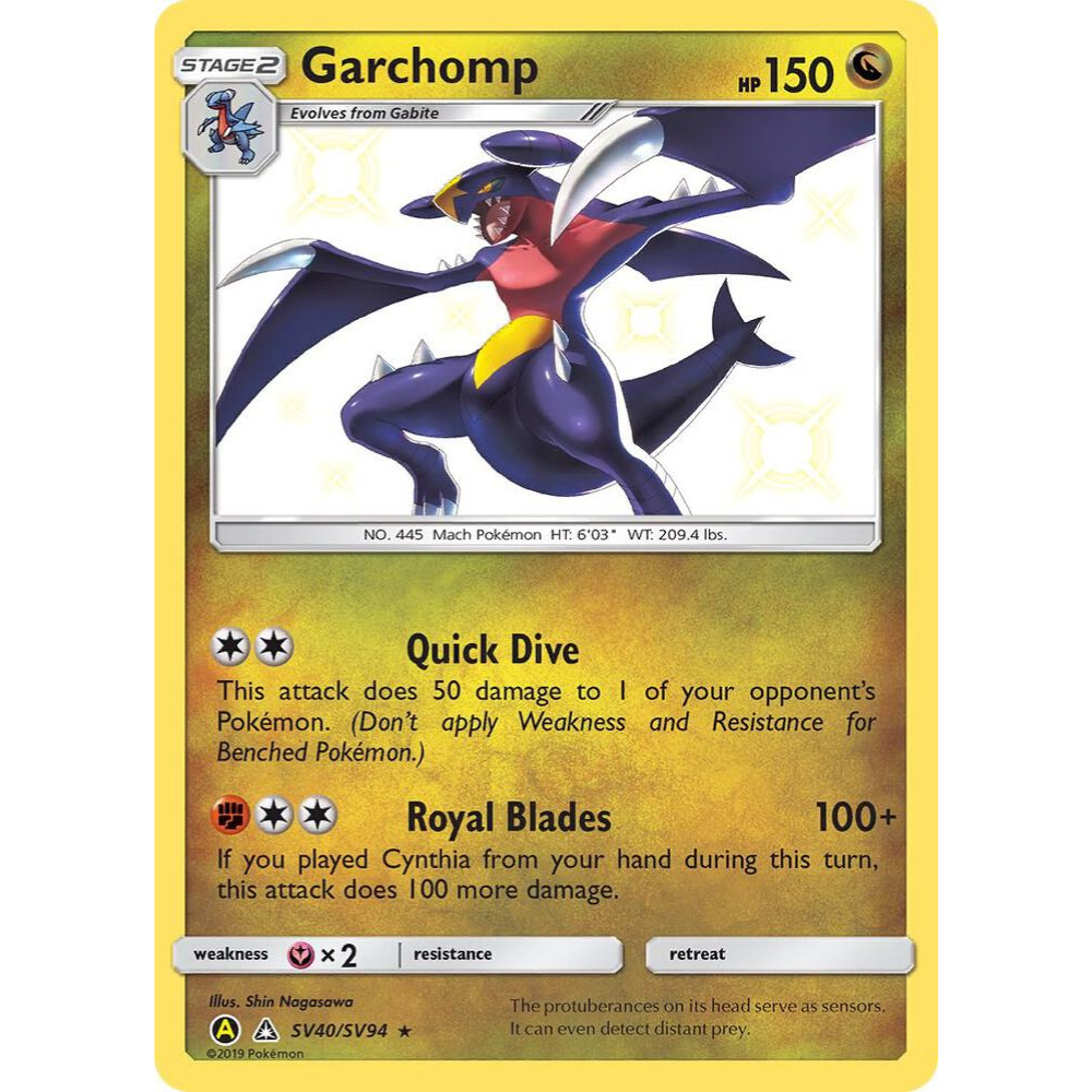 Garchomp SV40/SV94 Shiny Rare NM