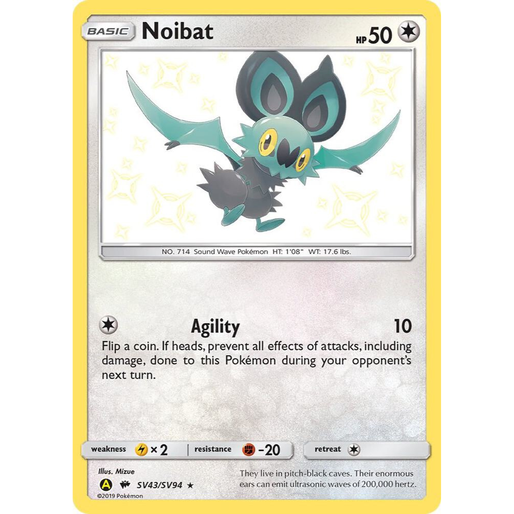 Noibat SV43/SV94 Shiny Rare NM