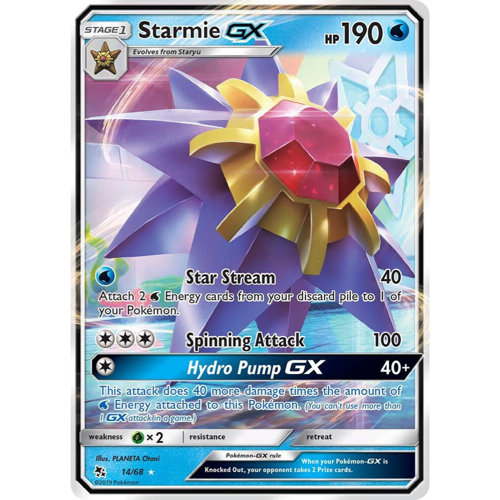Starmie GX 14/68 Ultra Rare NM