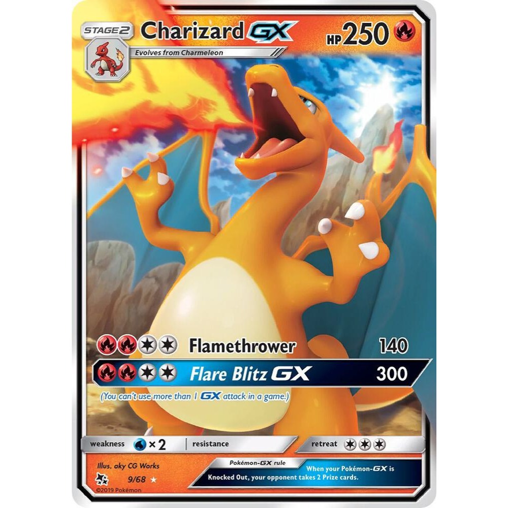 Charizard GX 9/68 Ultra Rare NM