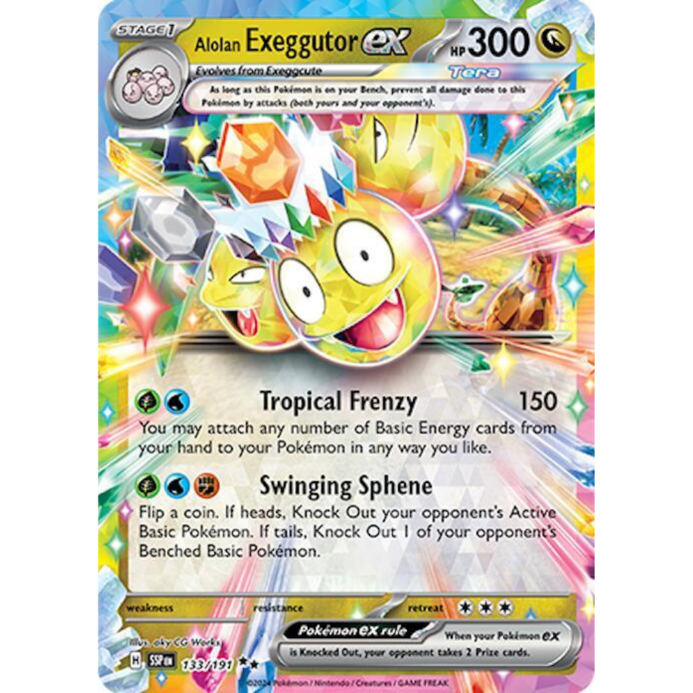 Alolan Exeggutor ex 133/191 NM