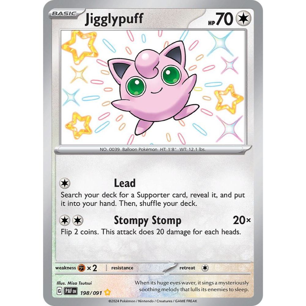 Jigglypuff 198/091 Shiny Rare NM