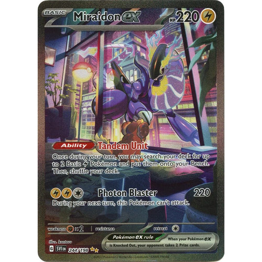 Miraidon ex 244/198 SIR Scarlet & Violet Base NM