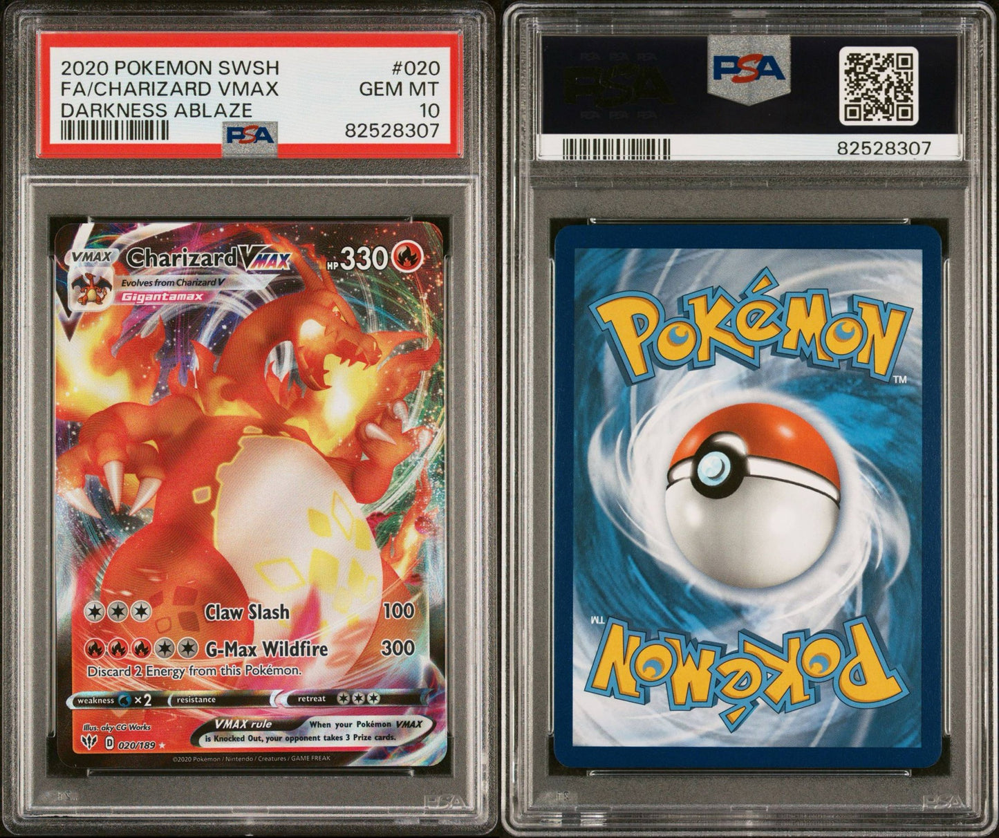 Charizard VMAX 020/189 PSA 10