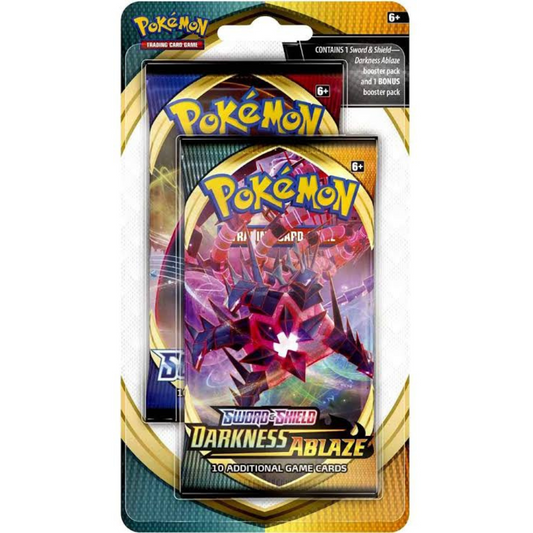 Darkness Ablaze & Sword Shield Base Double Booster Pack Blister