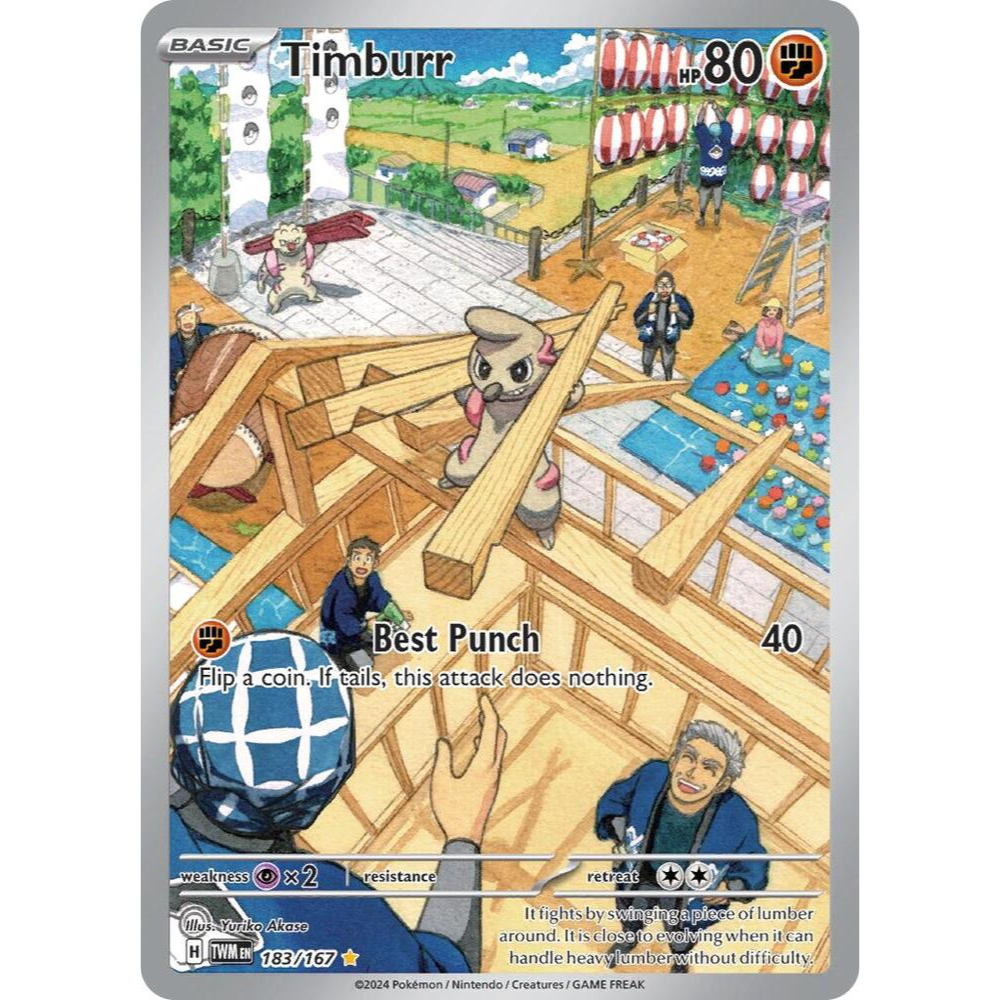 Timburr 183/167 IR Twilight Masquerade NM