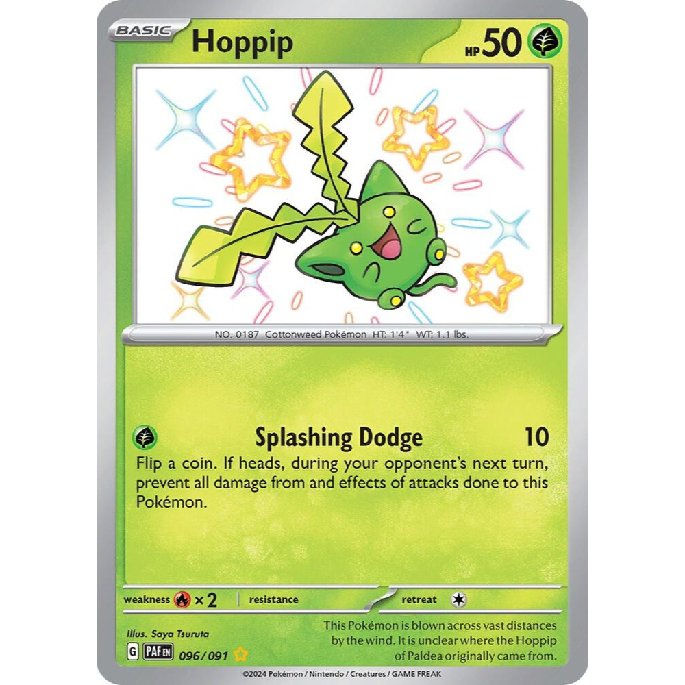 Hoppip 096/091 Shiny Rare NM