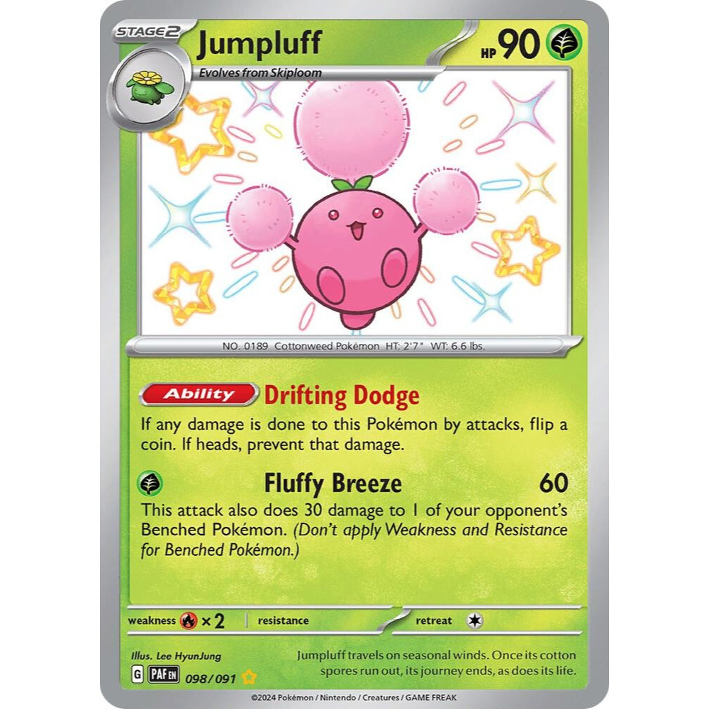 Jumpluff 098/091 Shiny Rare NM