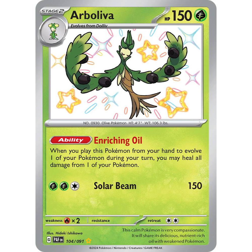Arboliva 104/091 Shiny Rare NM
