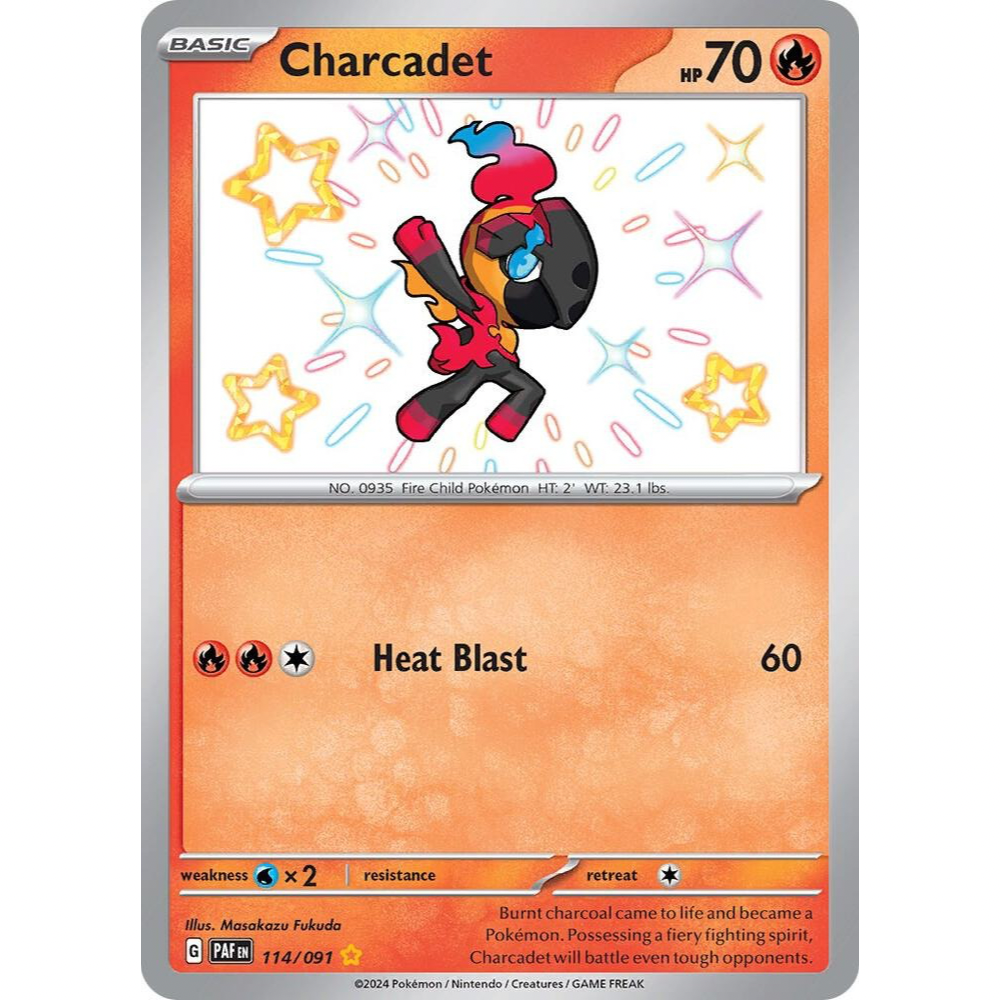 Charcadet 114/091 Shiny Rare NM