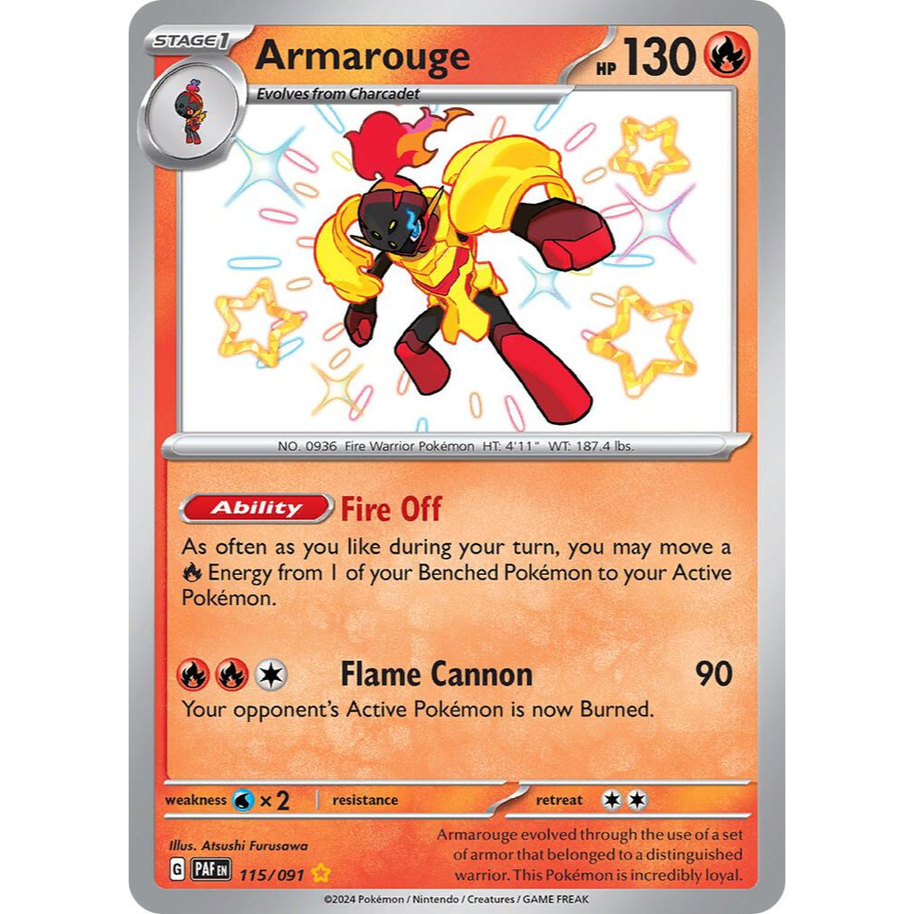 Armarouge 115/091 Shiny Rare NM
