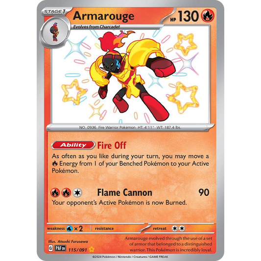 Armarouge 115/091 Shiny Rare NM