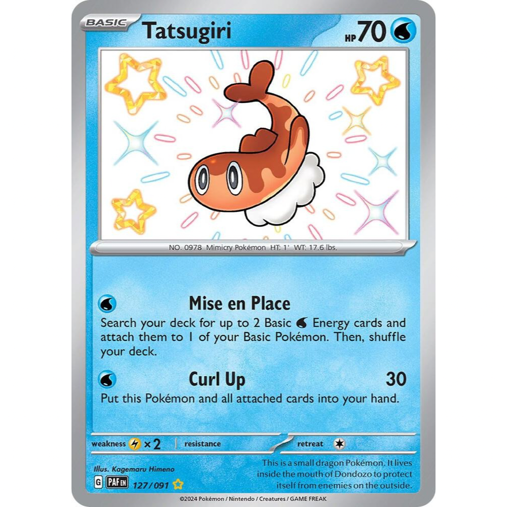 Tatsugiri 127/091 Shiny Rare NM