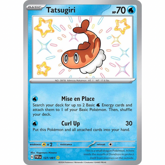 Tatsugiri 127/091 Shiny Rare NM