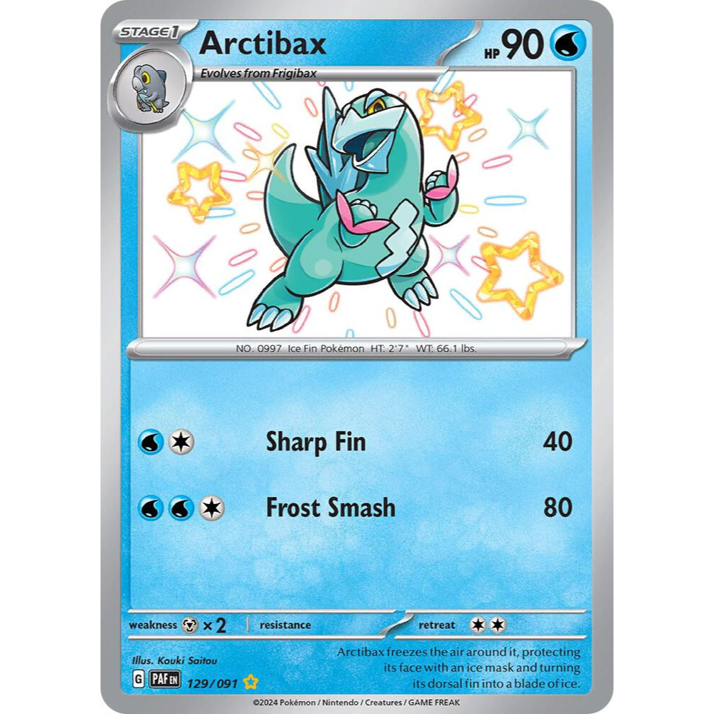 Arctibax 129/091 Shiny Rare NM