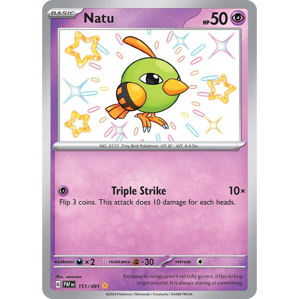 Natu 151/091 Shiny Rare NM