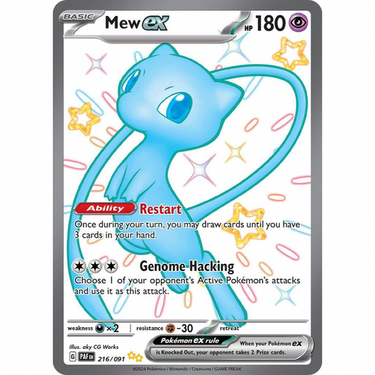 Mew ex 216/091 Shiny Rare NM