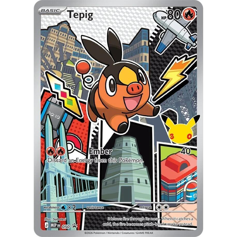 Tepig 050 Black Star Promo NM