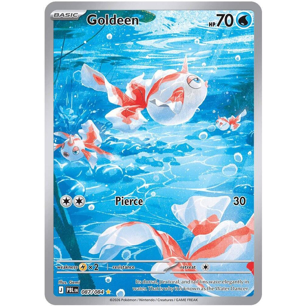 Goldeen 087/084 Pitch Black Illustration Rare NM