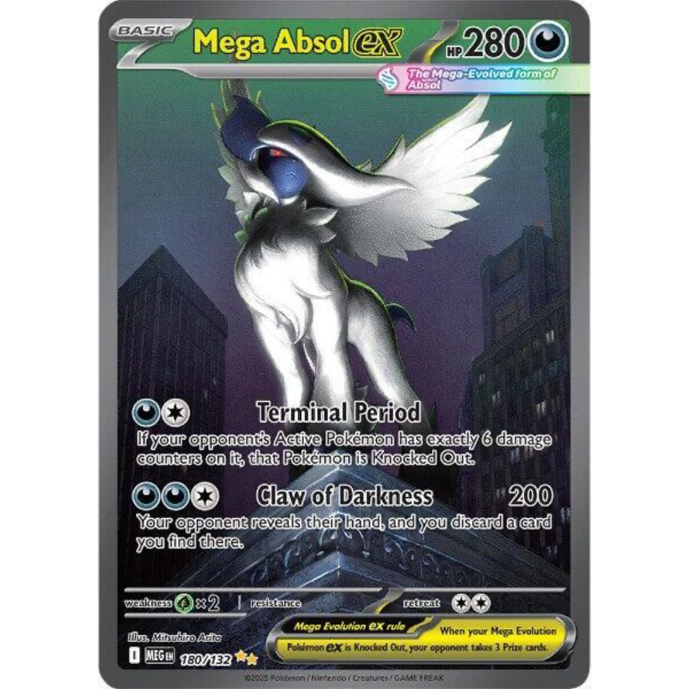 Mega Absol ex 180/132 Mega Evolution Special Illustration Rare NM