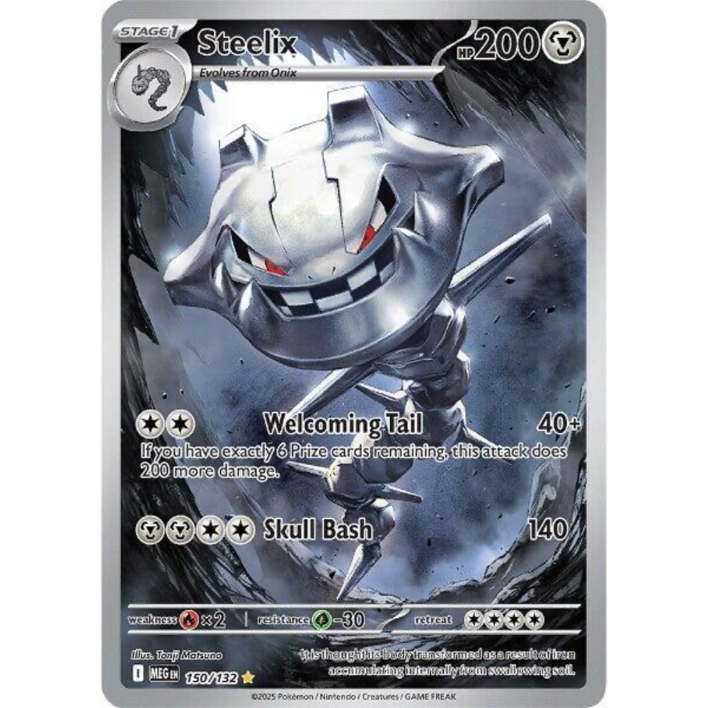 Steelix 150/132 Mega Evolution Illustration Rare NM