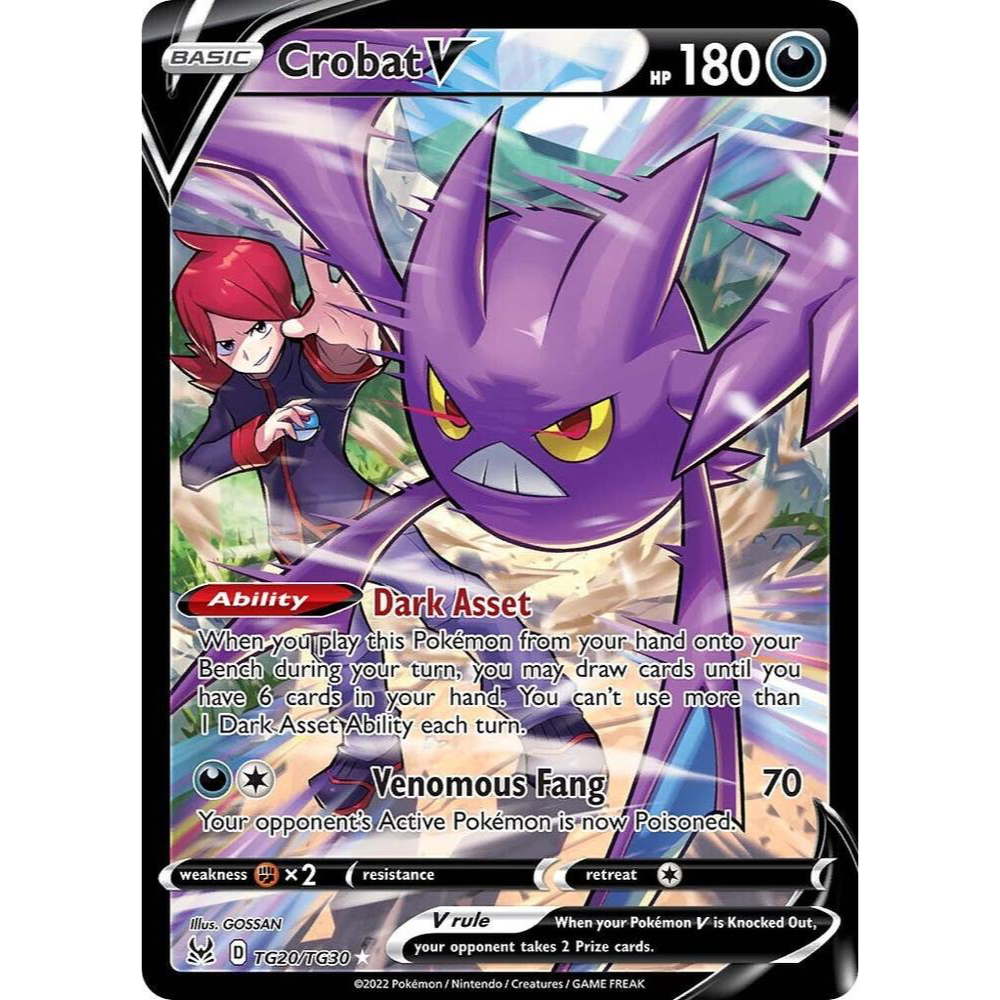 Crobat V TG20/TG30 Lost Origin Trainer Gallery NM