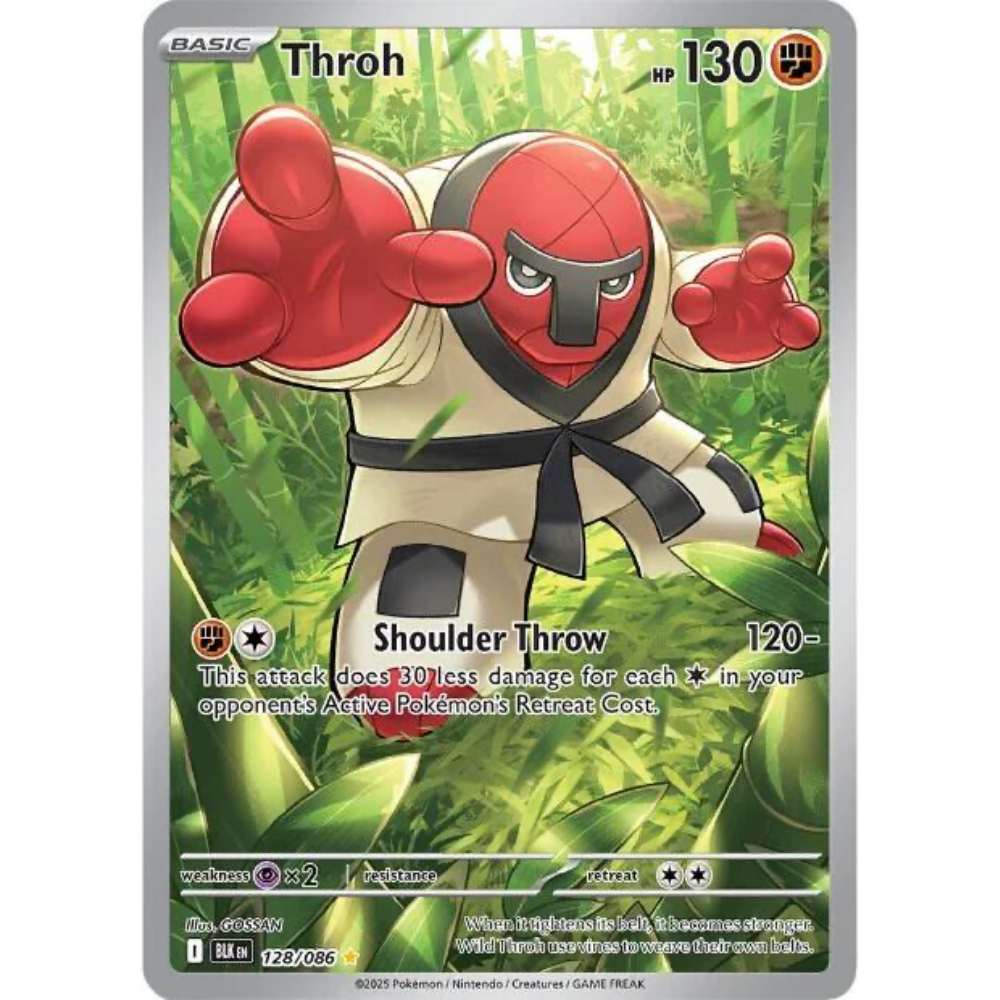 Throh 128/086 Black Bolt Illustration Rare NM